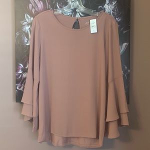 Loft Blush Long-Sleeve Top